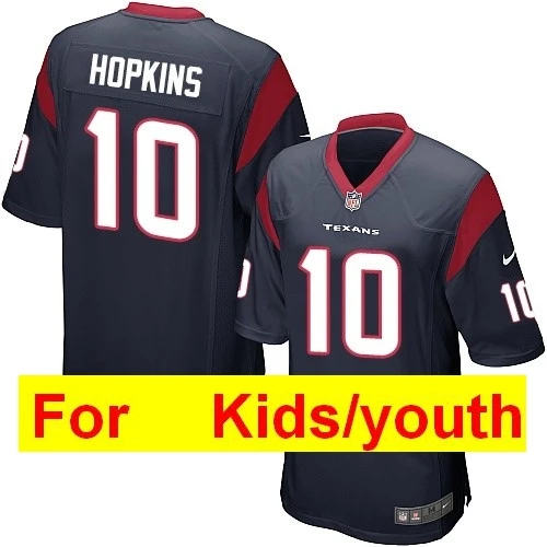 Темно-серый Youth Houston JJ Watt Deshaun Watson DeAndre Hopkins Молодежные детские игровые цветные спортивные футболки - Цвет: Темно-серый