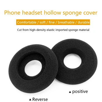 

5pcs Ultra-Soft Headset Ear Pads Breathable Wraps Doughnut Shape Accessories Home Gift Sponge Cover For Plantronics H251N