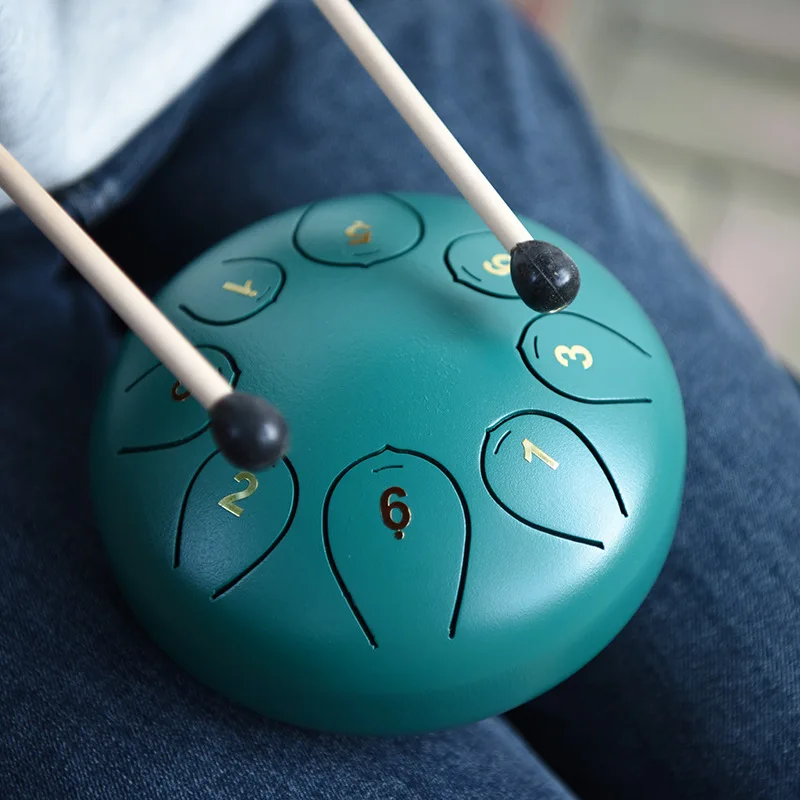 

6 "8 tone empty spirit drum steel tongue drum color empty drum Lotus drum foreign trade factory percussion instrume