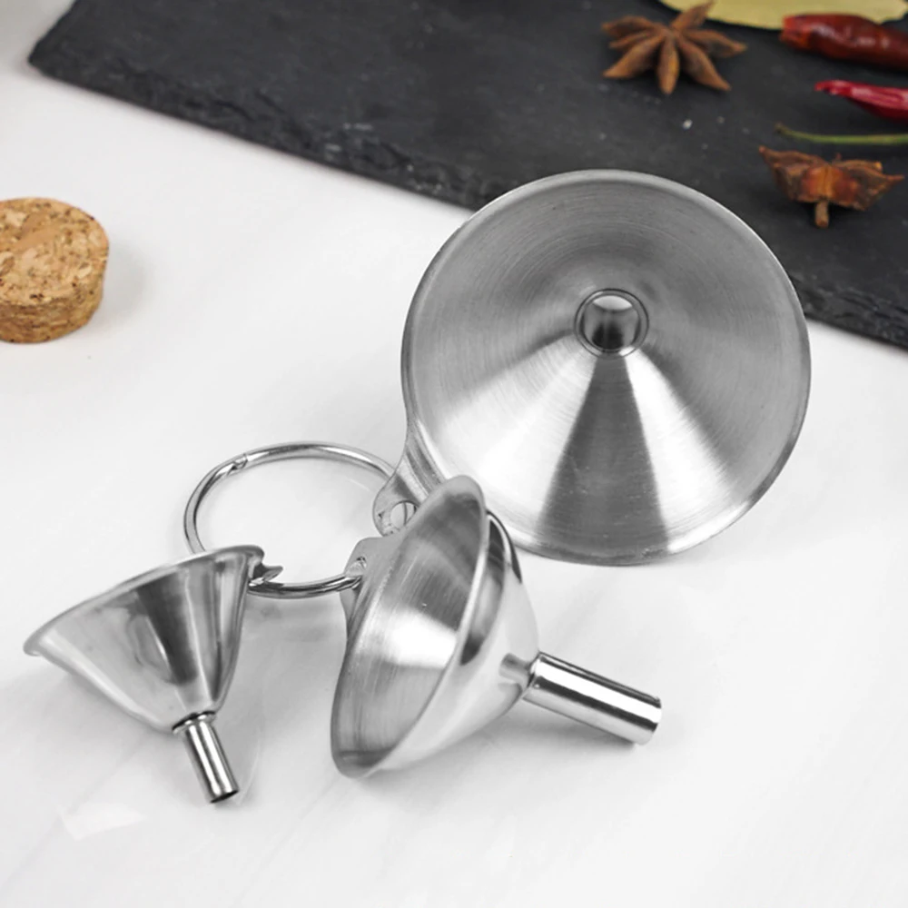 3 размера многофункциональная Воронка из нержавеющей стали кухонная фляга для