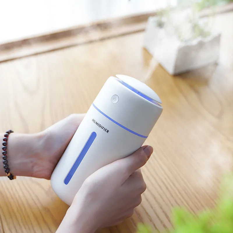 

350ml USB Air Humidifier Essential Oil Diffuser Ultrasonic Cool Mist For Home Portable Humidifier with Colorful Night Light