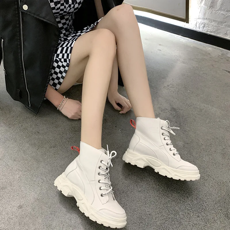 Fujin/женские зимние ботинки; Женская водонепроницаемая обувь на плоской подошве; коллекция года; Botas Mujer Botas femininas de inverno; Цвет черный, белый