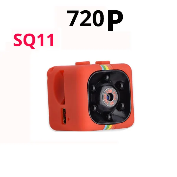 720P SQ11 RED SQ11 мини камера 1080P Mirco камера Спорт DV Мини Инфракрасный монитор ночного видения Скрытая маленькая камера DV видео рекордер SQ cam - Цвет: 720P SQ11 RED
