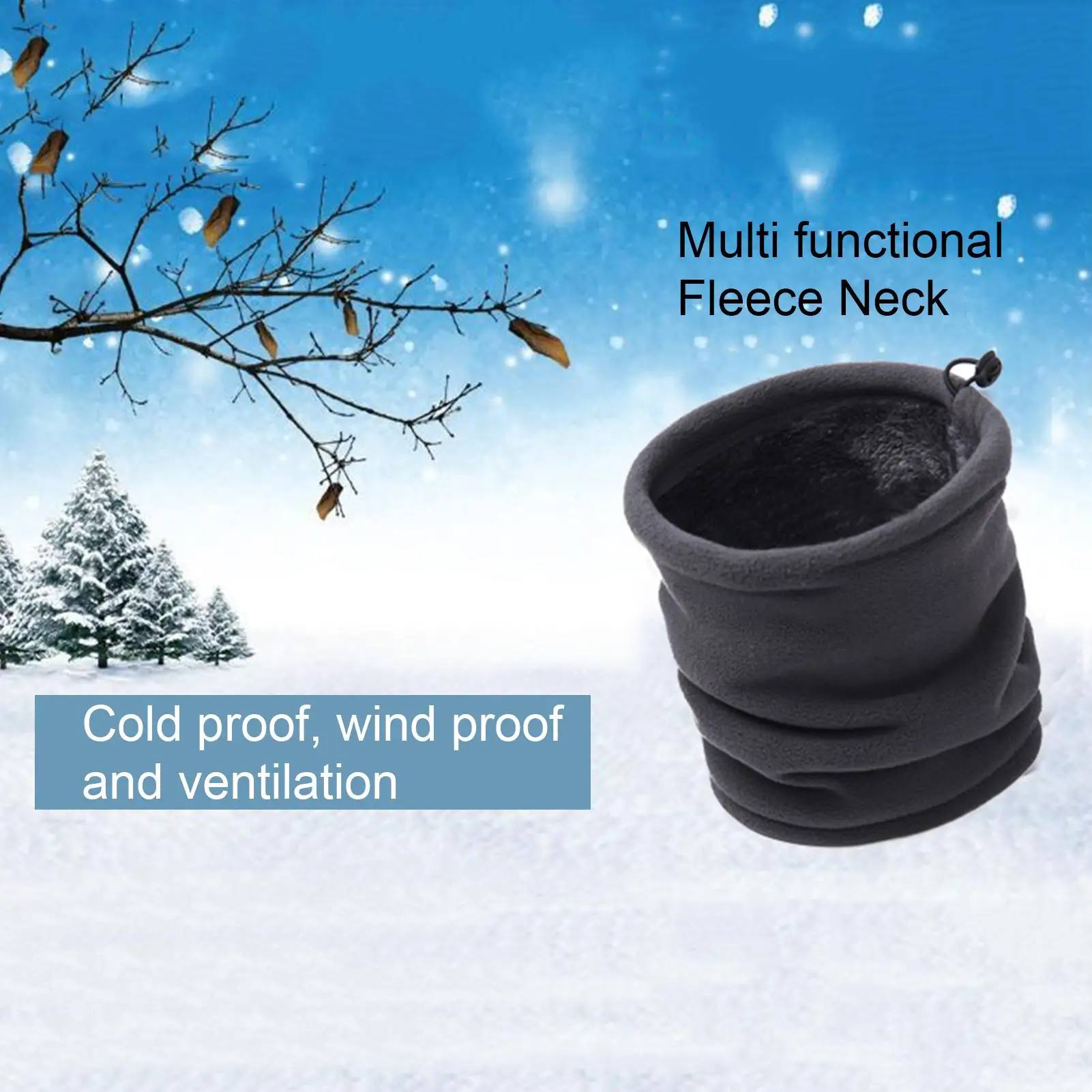 

Outdoor Women Men Fashion Female Winter Warm Scarf Solid Cable Knit Wool Snood Infinity Neck Warmer Cowl Collar Scarf