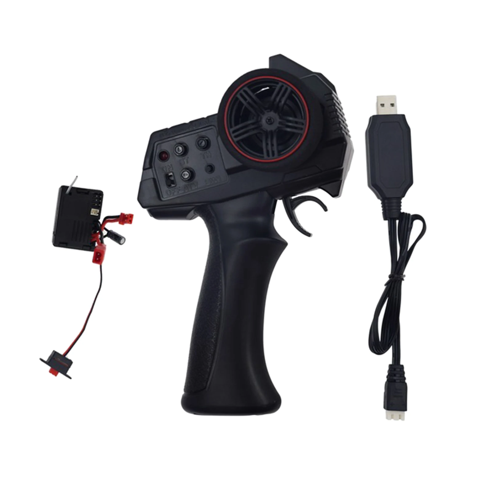 AX7S 2.4GHz 3CH 2 in 1 Remote Control Transmitter and Receiver USB Cable for RC Car Vehicle Boat Accessories Pats