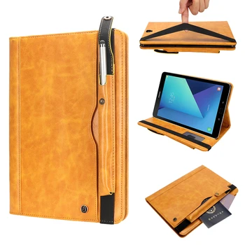 

For Samsung Galaxy Tab S3 9.7" Smart Case Cover 2017 SM-T820 T825 PU Leather Protective Shell Auto Sleep Stand with Pen holder