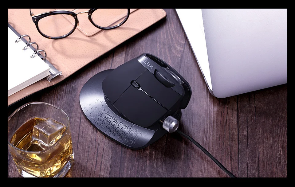 Delux M618X Ergonomic Vertical Mouse Gaming Mouse Game Mouse
