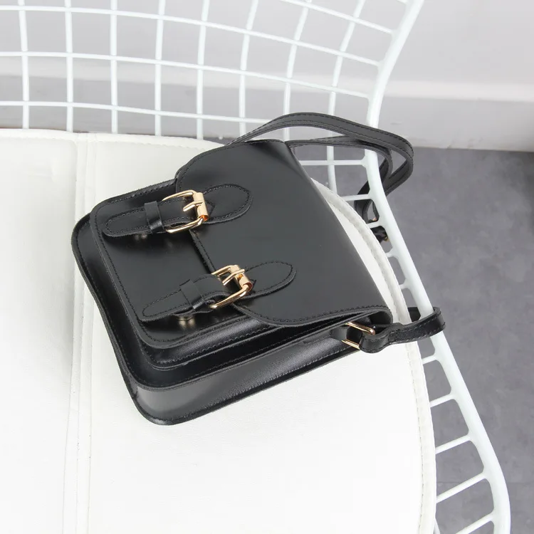 

Woman Package Concise Solid Color Pu Small Square Package Single Shoulder Package Oblique Satchel Woman Small Bag