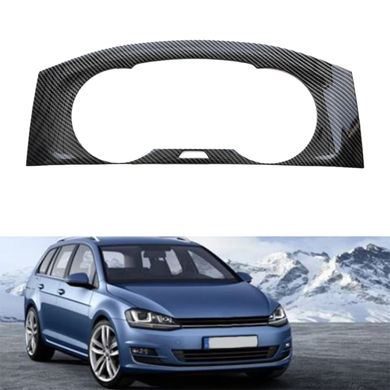 Для 2014 2019 Golf MK7 MK7.5 ABS углеродное волокно интерьер приборной панели измеритель