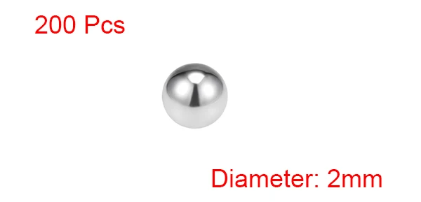 Uxcell 50-1000 шт 2 мм 2,5 мм 3 мм 3,5 мм 4 мм 4,5 мм 5 мм подшипниковые шарики 304 из нержавеющей стали G200 прецизионные шарики