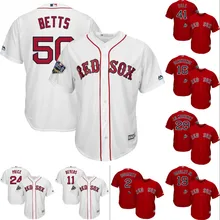 Мужчины Xander Bogaerts Boston David Ortiz Mookie Betts Andrew Benintendi Chris Sale David Price Джерси Bradley Jr World
