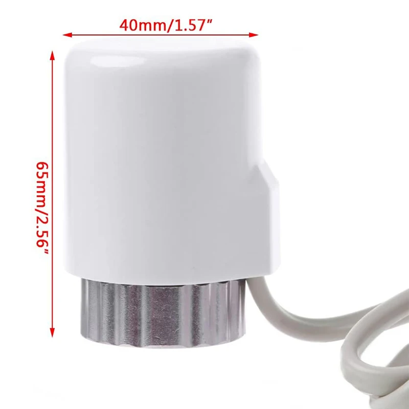 220V NO NC Electric Thermal Actuator Valve Head for Thermostat Manifold Underfloor Heating Radiator Normally Open Close IP54