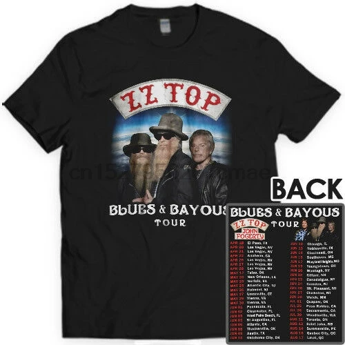 ZZ Top John Fogerty Blues &amp Bayous Тур даты 2018 футболка S до 3XL Мужская | одежда