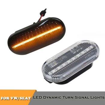 

For Seat Ibiza Cordoba Toledo Leo Skoda Octavia 1U Bora Golf 3 4 Lupo Passat Sharan Vento dynamic led side turn signal lights