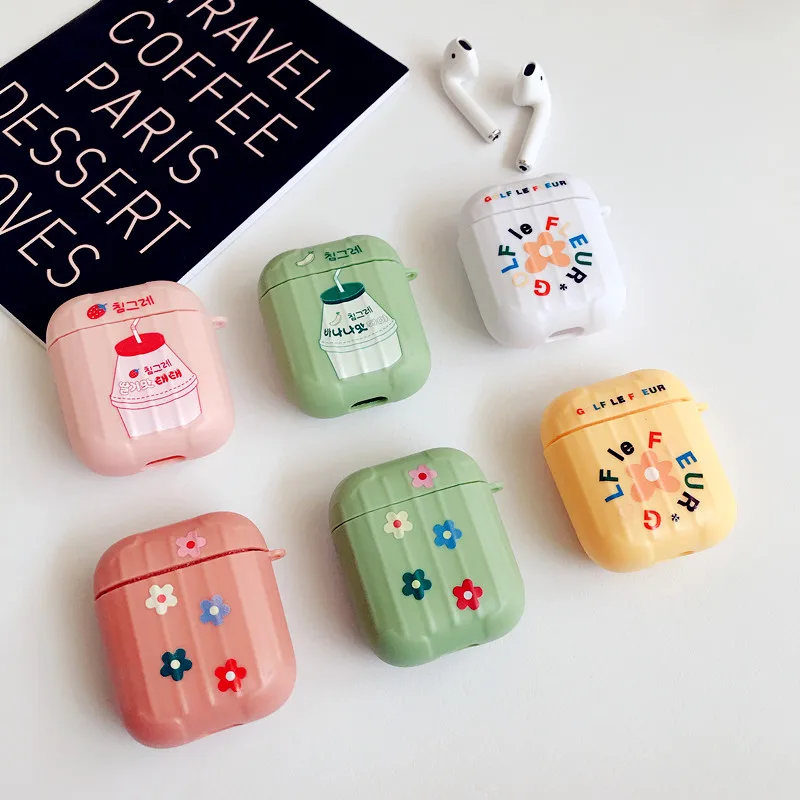Cute Suitcase Skin Sun Flower Bag Case For AirPods 1 2 Bluetooth Wireless Earphone Case For AirPods 2 1 Cover Charging Box Case (8)