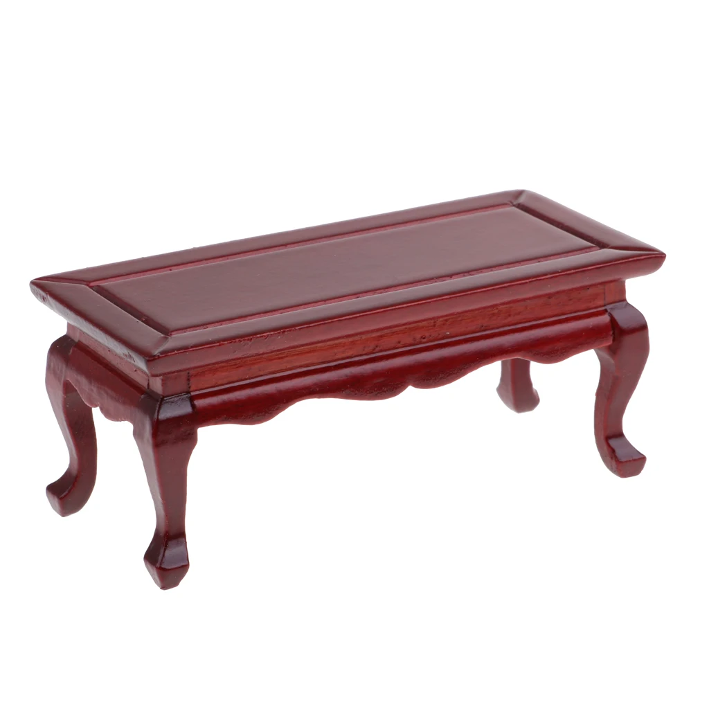 1:12 Wooden End Table Coffee Table Furniture Model Dollhouse Decor