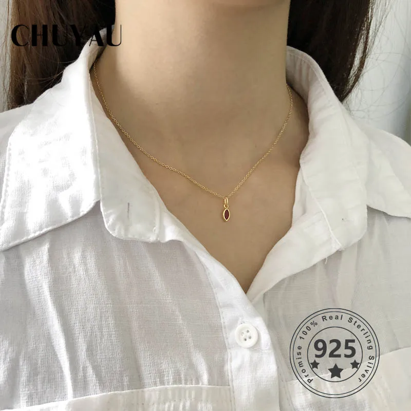 Женское колье из серебра 925 пробы с розовым цирконием|Ожерелья| |