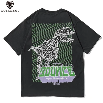 

Aolamegs Men‘s Tee Cool Picture Printing T-shirts All-match Simple Fashion Casual O-neck Couple Tee Men Soft Streetwear Summer