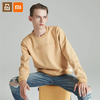  Бархатный пуловер Xiaomi mijia 90 points plus с круглым вырезом, свитер из композитной флисовой ткани, свитер с круглым вырезом для умного дома 