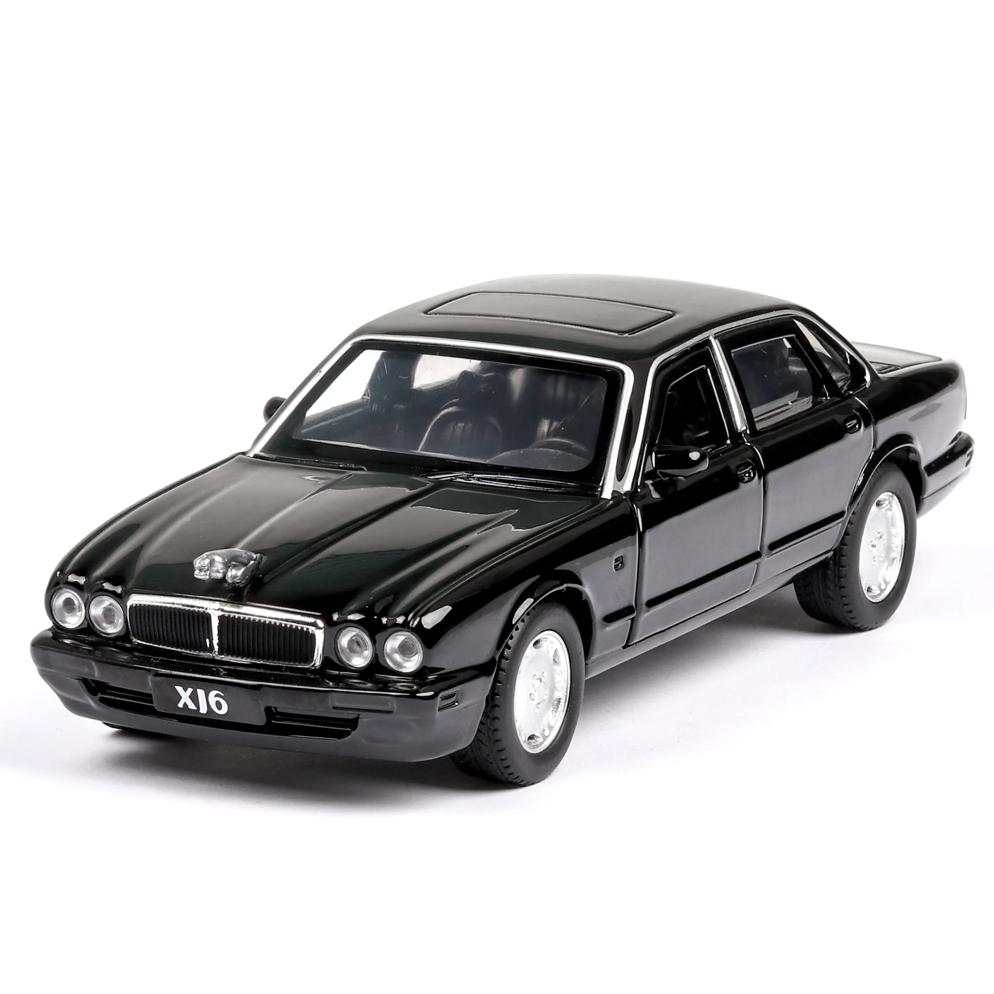 1:32 JAGUAR XJ6, литая спортивная модель автомобиля, Супер гоночный подъёмный задний руль, оттягивающийся назад для детей, Томас, автомобиль, игрушки для мальчиков