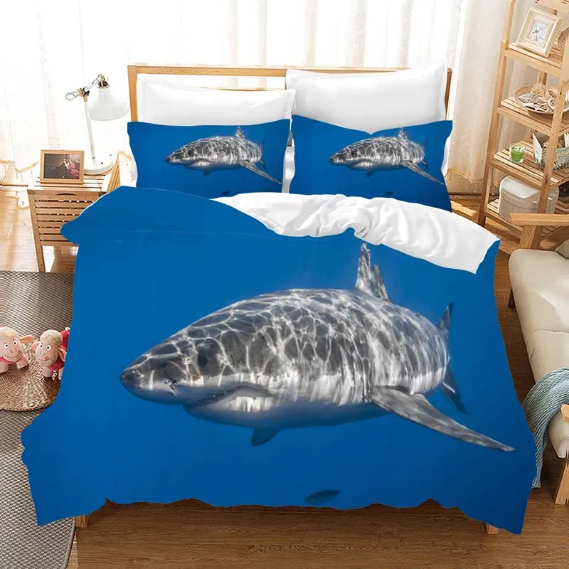 4 Dinoshark 3d комплект постельного белья, пододеяльники, наволочки, Deep Sea Shark, детская комната, Декор, одеяло, Комплект постельного белья, постельное белье - Цвет: 4