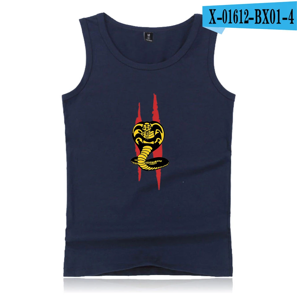 Cobra Kai майка Модная стильная хипстерская Повседневная Удобная популярная летняя с круглым вырезом летняя без рукавов Мужская/женская уличная - Цвет: S