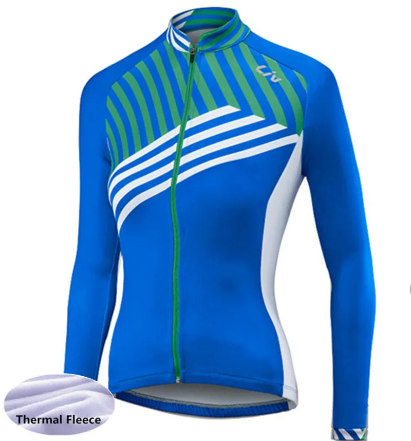 Pro Liv, зимняя теплая флисовая женская одежда для велоспорта, одежда для горного велосипеда, одежда для велоспорта, Майки для велоспорта, Ropa Ciclismo Invierno - Цвет: Fleece jersey