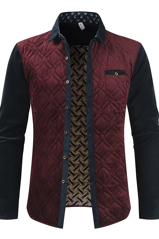 Preise 2020 herbst   Winter Neue Ankunft männer Warme Hemd Dicken Mittleren Alters Männer Hemd Dünne Jacke Strickjacke Shirt Freies Verschiffen