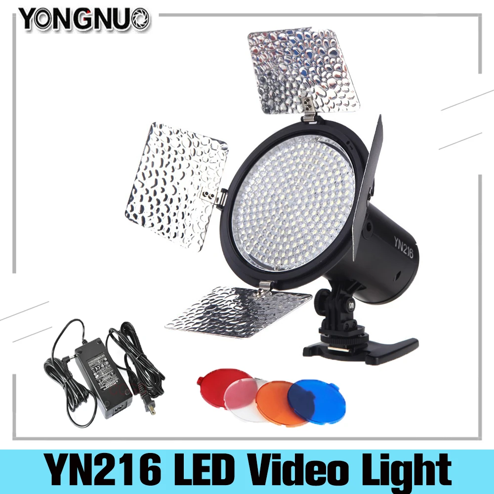 Светодиодная лампа для видеосъемки Yongnuo YN216 Pro 5500K светодиодная вспышка фото