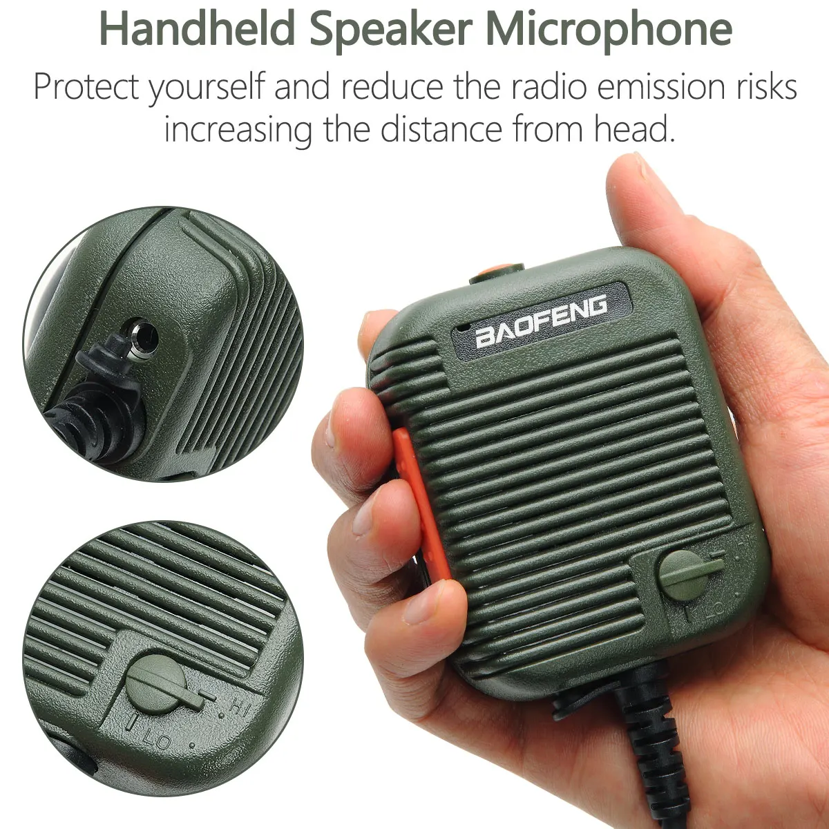 Tactical Remote Speaker Mic with Adjustable Volume