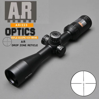 

Hunting Riflescopes Optic Sight 4.5-18x40 AR/223 for Airsoft Gun with Garget Turrets Sniper
