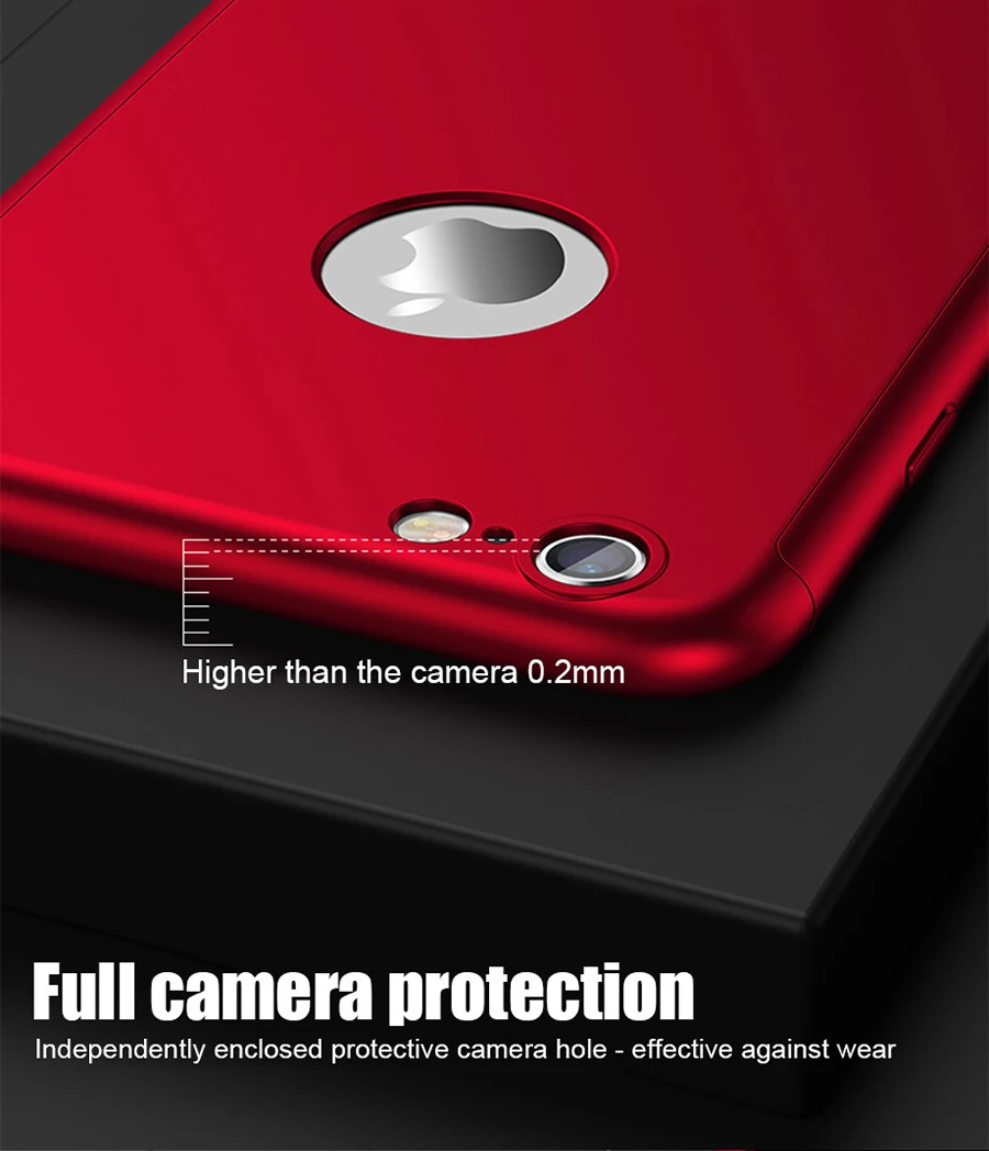 Роскошный 360 Полный Чехол для iPhone 7 8 6 6s Plus 5 5S SE защитный чехол для iPhone 11 Pro XS Max XR X чехол для телефона со стеклом