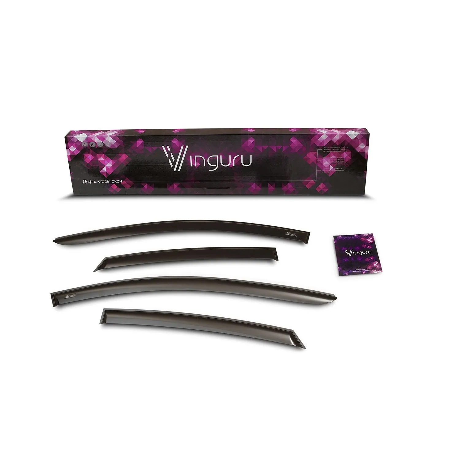 Window deflectors for Chevrolet Niva 2004 patch tape-T. Vinguru