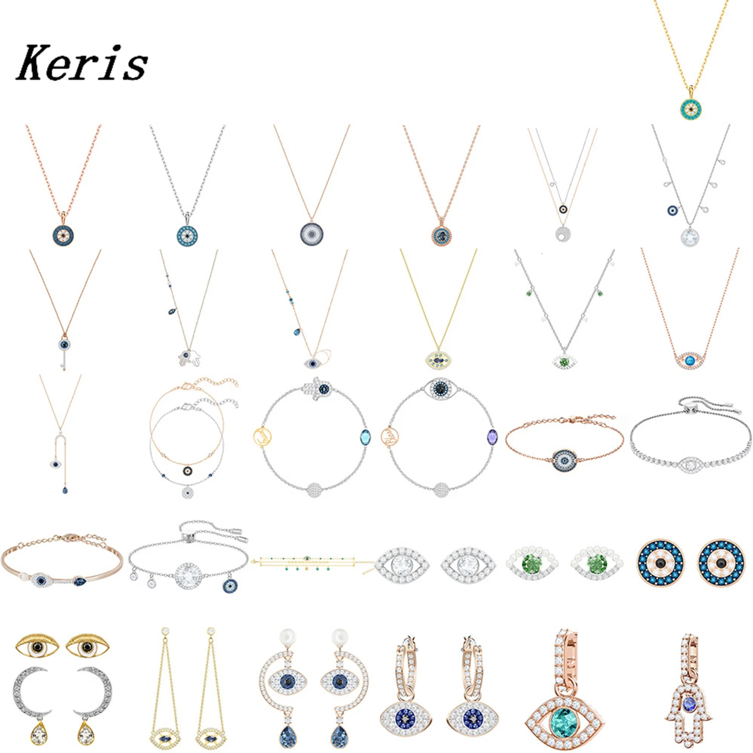 

Swa 2019 New Mother's Day fortunately eye of the original female set devil One:1 bright crystal for romantic mother girlfriend