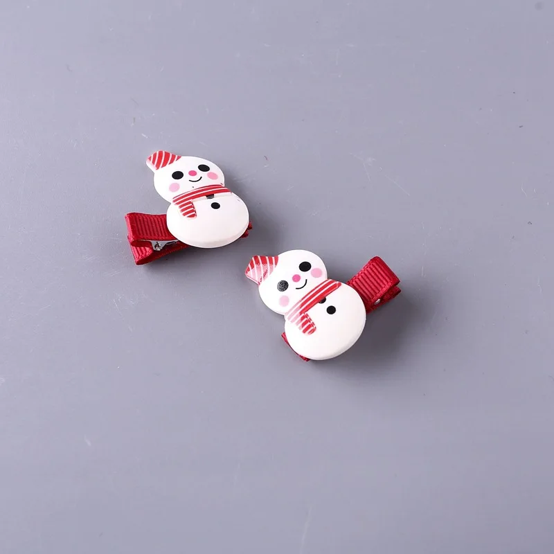 Snowman Рождественские шпильки для волос для девочек, заколки для волос, заколки для волос для девочек, заколки для волос, головной убор haar speldjes meisje - Цвет: Snowman
