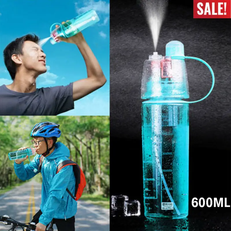 

Outdoor Sport Mist Spray Cooling Bottle Portable Travel Cycling Running Cup Leak Proof Spray Bottle Drinking