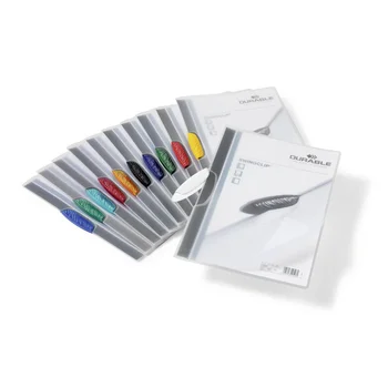 

Jingclip folder for 30 sheets, A4 with color clip assorted