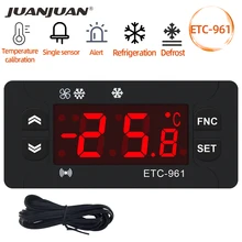 ETC-961 Thermostaat Temperatuur Controller Vochtigheid Thermometer Hygrometer Koeling Alarm 220V Ntc Sensor 30% Off