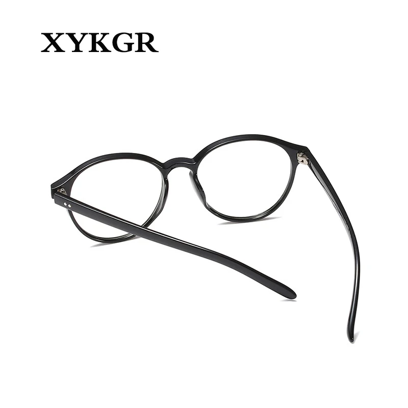 XYKGR, классическая круглая оправа, женские плоские зеркальные ретро очки, прозрачная оправа, женские очки высокого качества, очки, оптические очки
