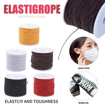 

Colorful Elastic Cord/elastic For Facemasks Band Crafts 16.4yards/1mm Wide Face Maskswashable And Reusable Masque Lavable