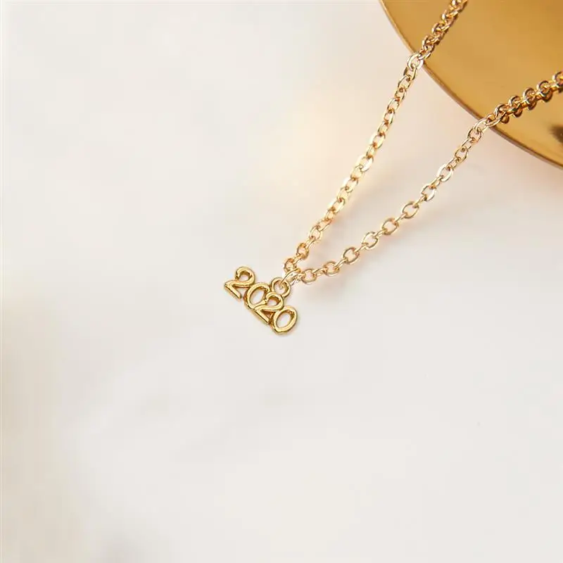 50/100pcs Gold Silver Alloy Number Year / Charms Pendants For DIY Necklace Bracelet Jewelry Making Pendant