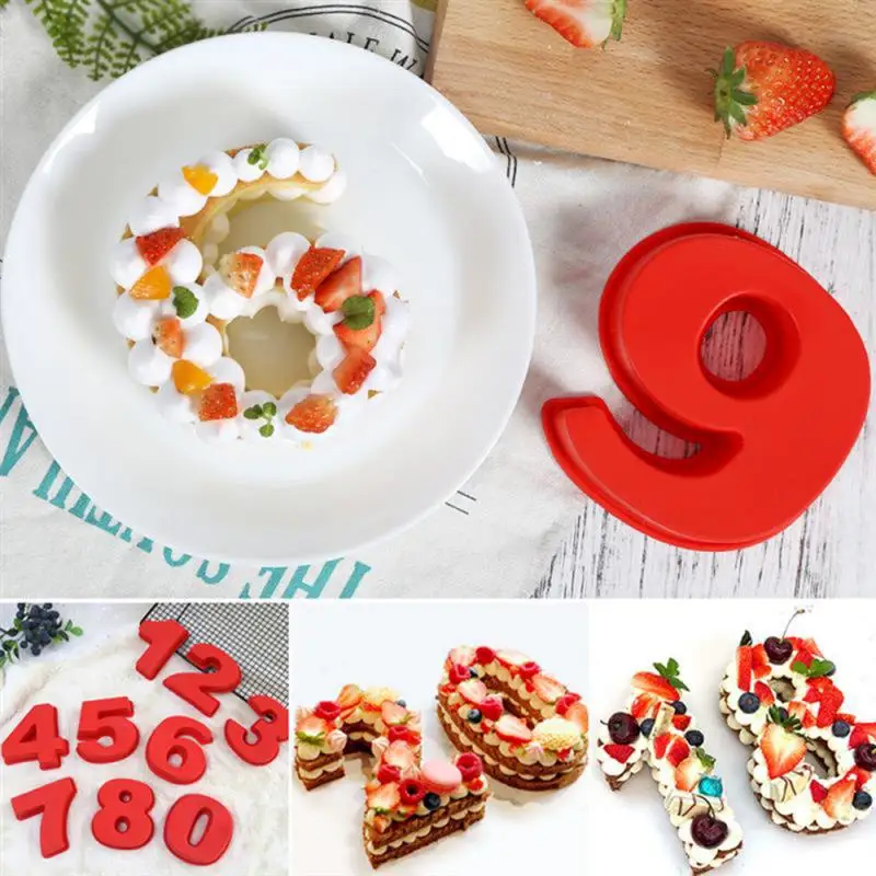 3D пищевой материал Цифровая форма для торта цифры фотоинструмент инструменты