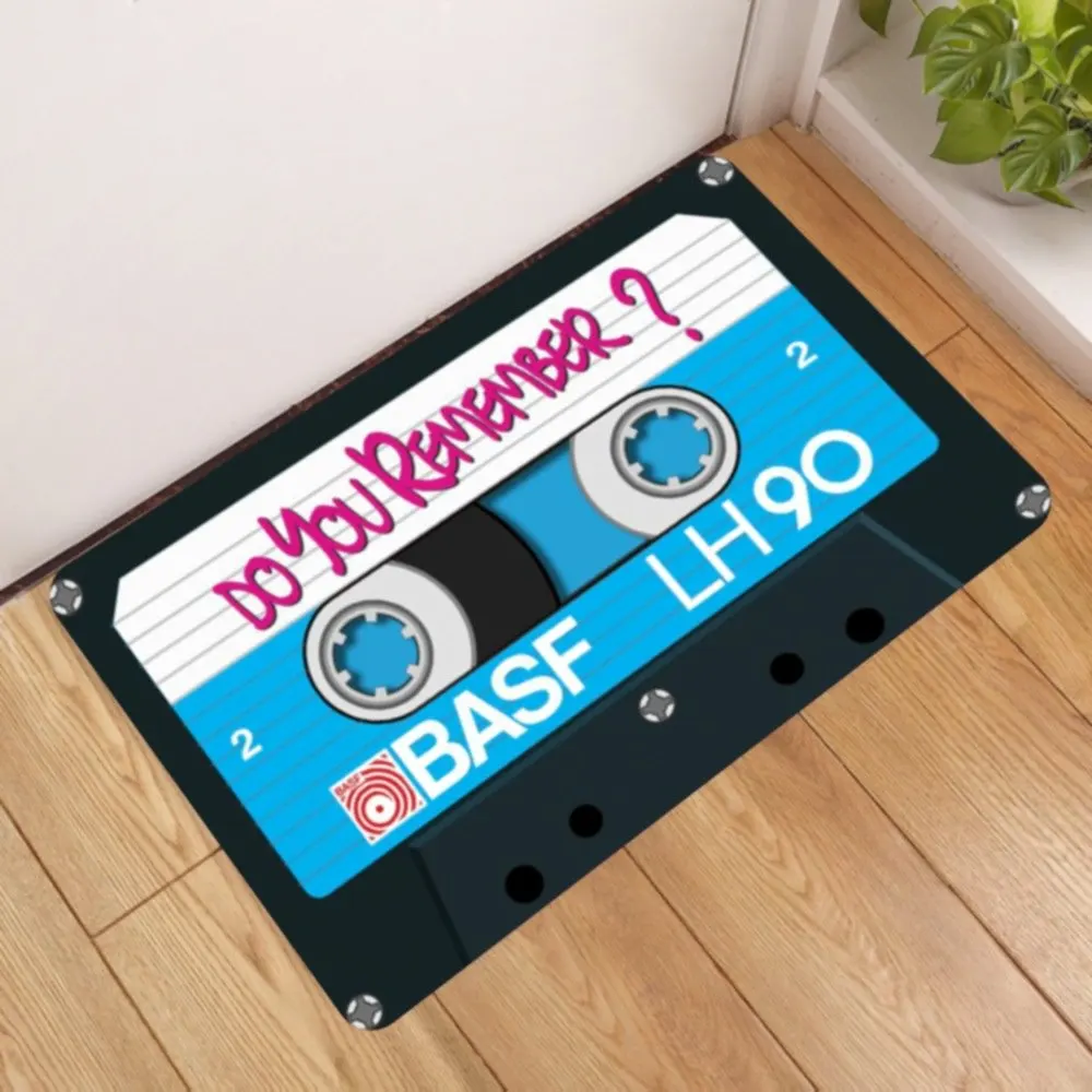 Porch Entrance Pattern Doormat retro Vacuuming prayer mats kids Print Carpet Decoration Antislip Tape flannel Kitchen Cassette | Дом и сад