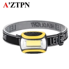 Мини светодиодный налобный фонарик COB 4 режима Водонепроницаемый Головной фонарь для наружного кемпинга ночной рыбалки