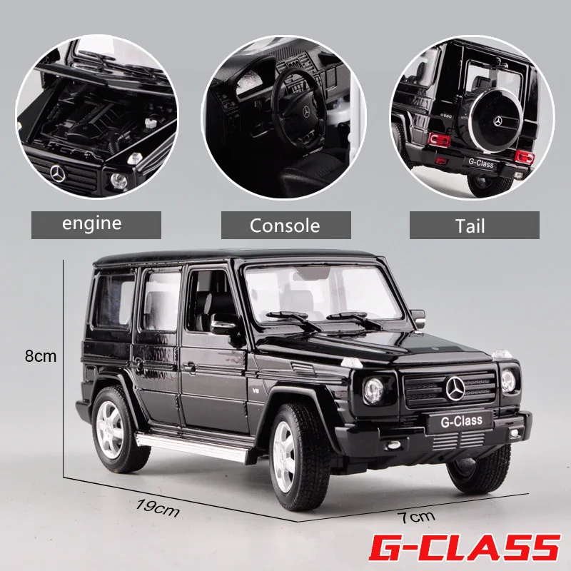 WELLY 1:24 Mercedes-Benz g-класс SUV автомобиль сплав модель автомобиля Моделирование Украшение автомобиля коллекция Подарочная игрушка Литье под давлением модель мальчика