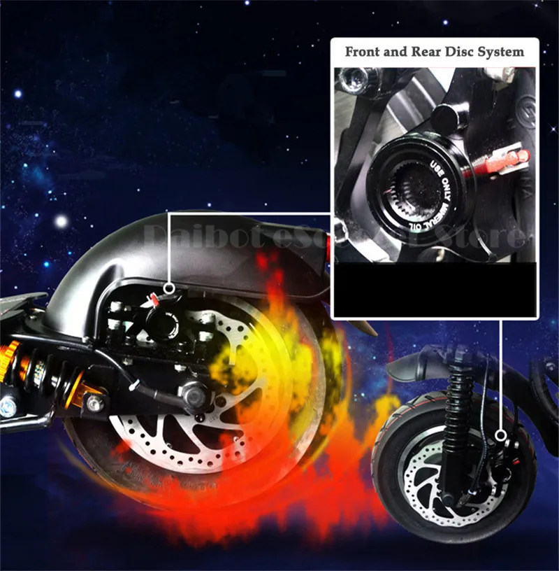 Daibot Electric Scooter 1000W 2 Wheels Electric Scooters 11 inch Powerful Motor 52V 2000W48V 800W Folding Electric Kick Scooter (6)