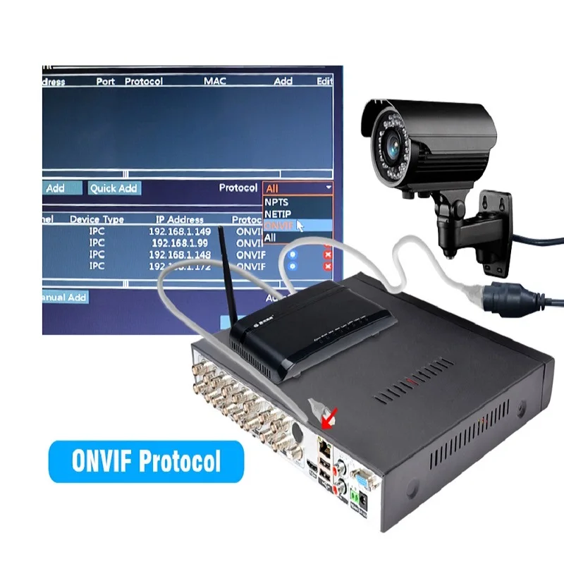 US $69.75 JOOAN 16CH CCTV DVR H264 HDOUT P2P Cloud Video Recorder Home Surveillance Security CCTV Digital With ONVIF