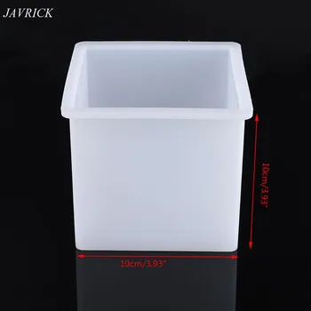 

10cm/4\" Super Large Cube Square Silicone Mold Resin Casting Jewelry Making Tools