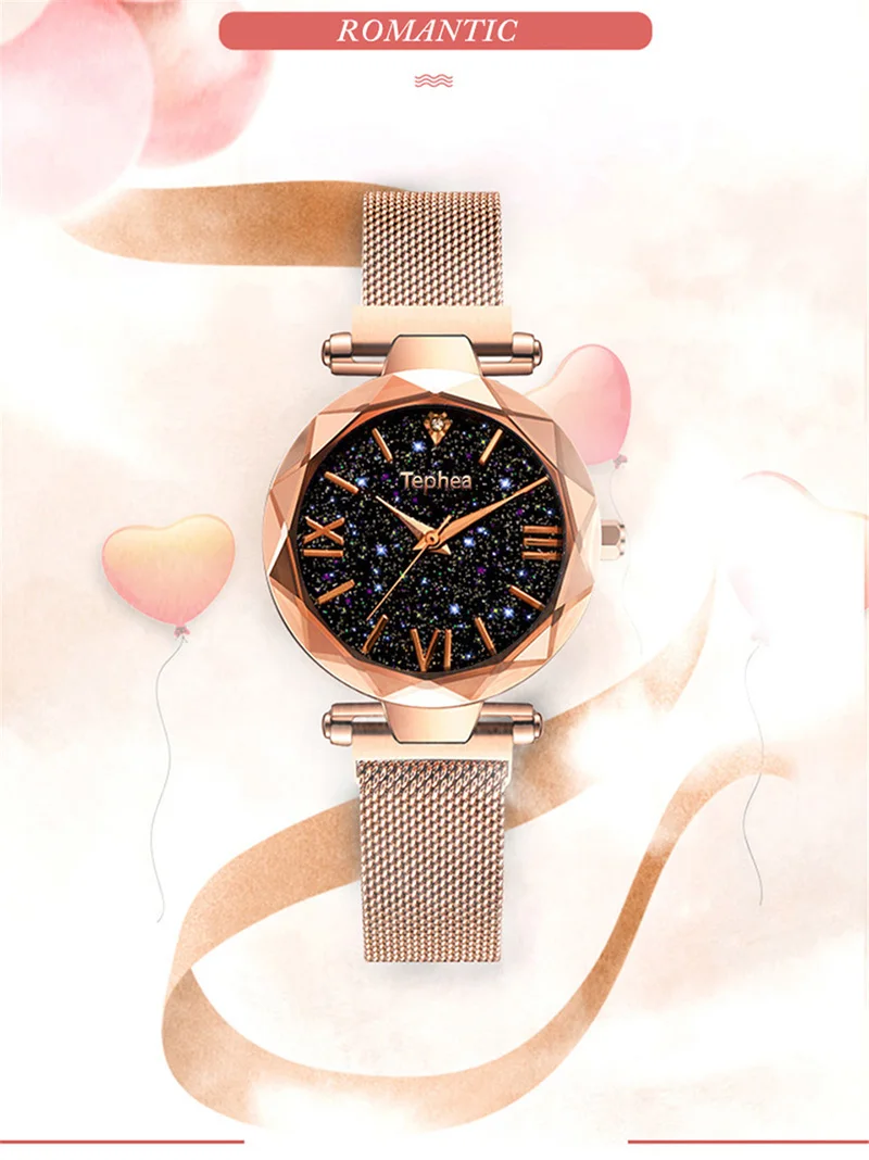 Luxury Women Watches Magnetic Starry Sky Female Clock Quartz Wristwatch Fashion Ladies Wrist Watch reloj mujer relogio feminino (2)