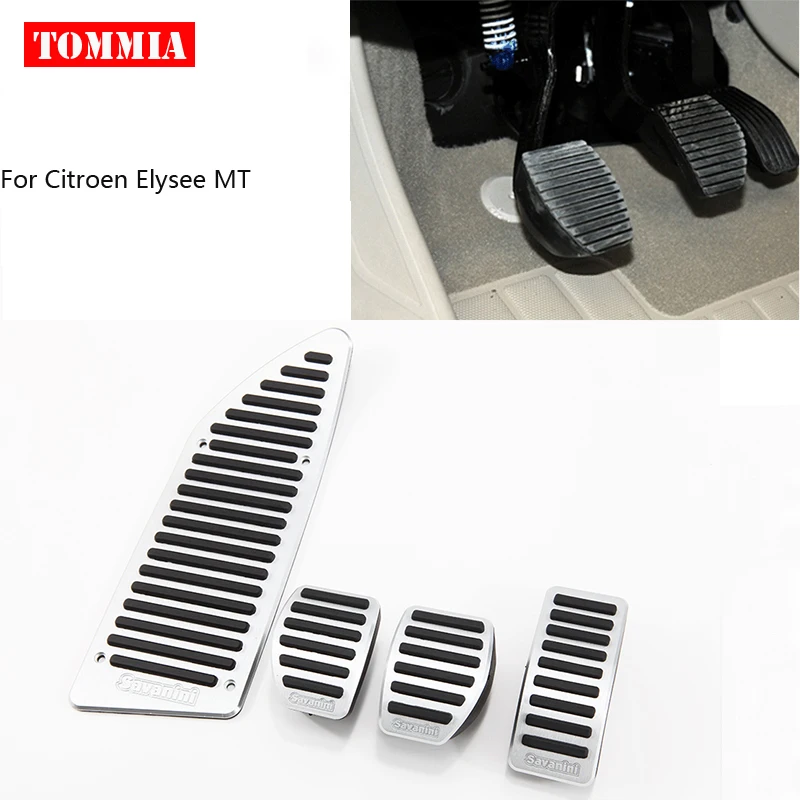 Tommia для Citroen Elysee AT MT 2014 2016 крышка педали топливного газа Тормозная подставка ног